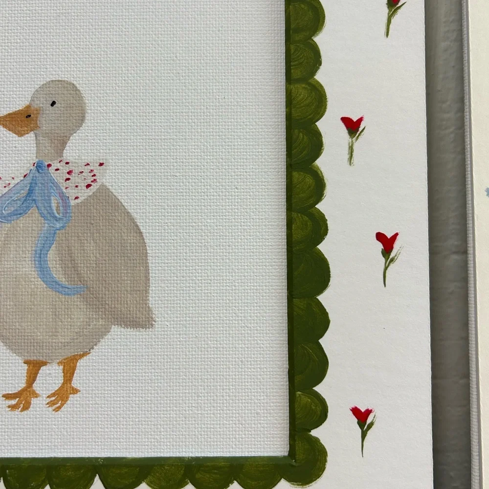 Hand painted matted frames - Picture 4 of 5